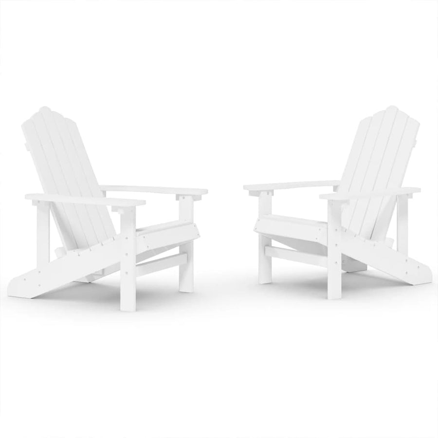 Tuinstoelen 2 St Adirondack Hdpe 1 Wit