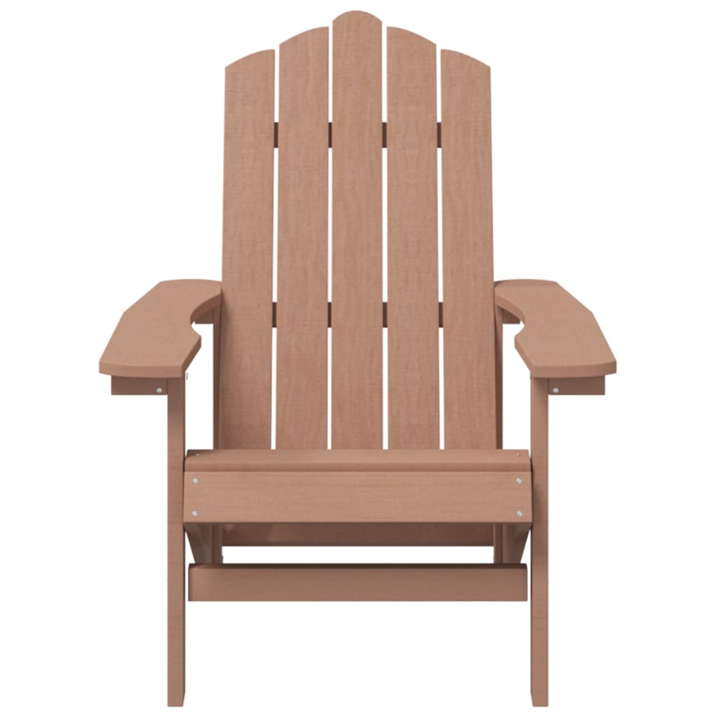 Tuinstoelen 2 St Adirondack Hdpe 1 Bruin