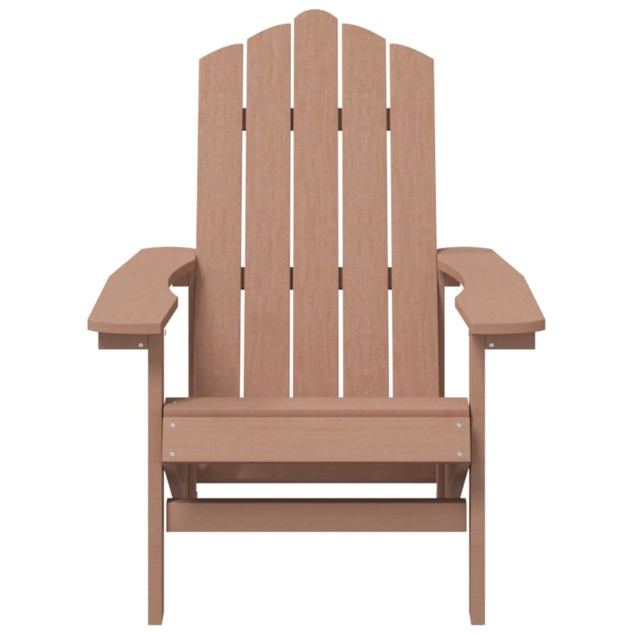 Tuinstoelen 2 St Adirondack Hdpe 1 Bruin
