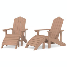 Tuinstoelen 2 St Adirondack Met Voetensteunen Hdpe 1