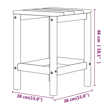 Tuinstoel Adirondack Met Tafel Hdpe Kleurig 1