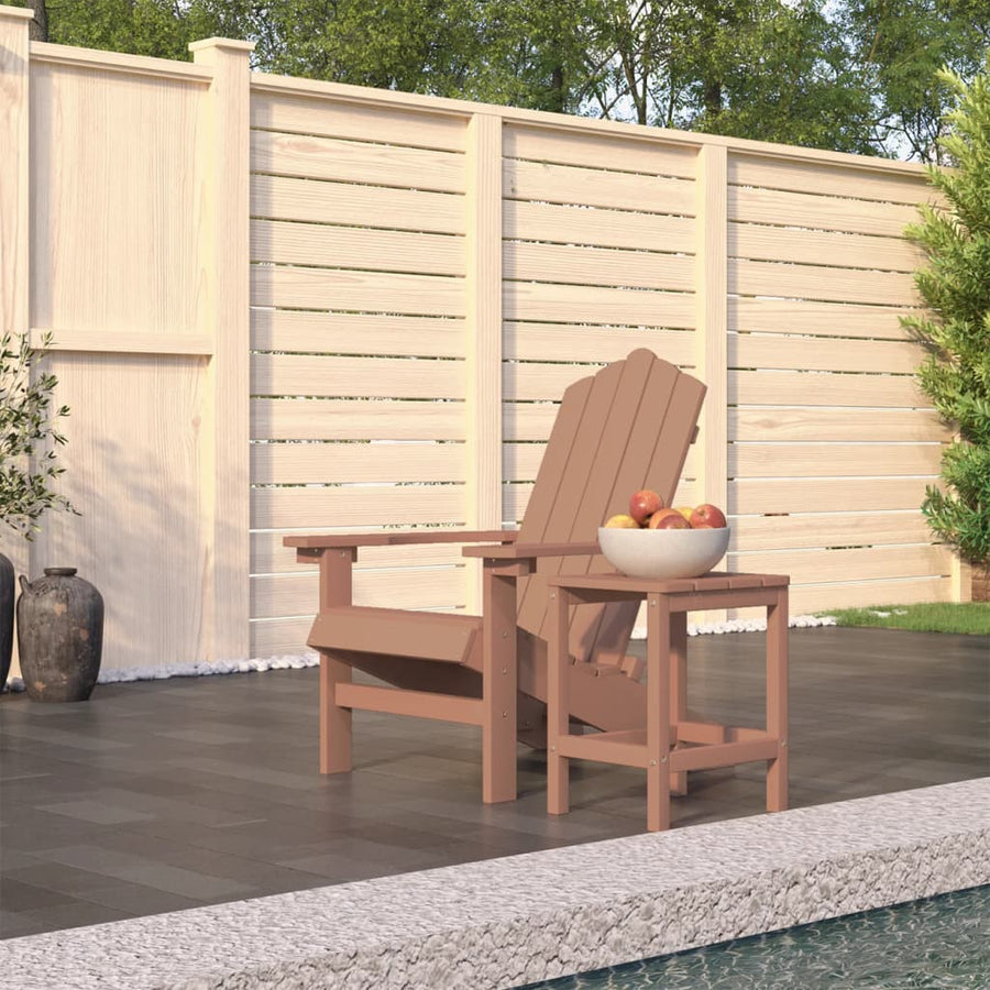 Tuinstoel Adirondack Met Tafel Hdpe 1 Bruin