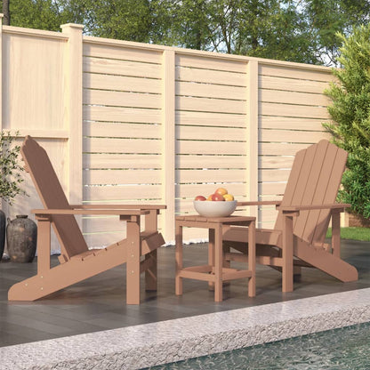 Tuinstoelen Adirondack Met Tafel Hdpe 1 Bruin