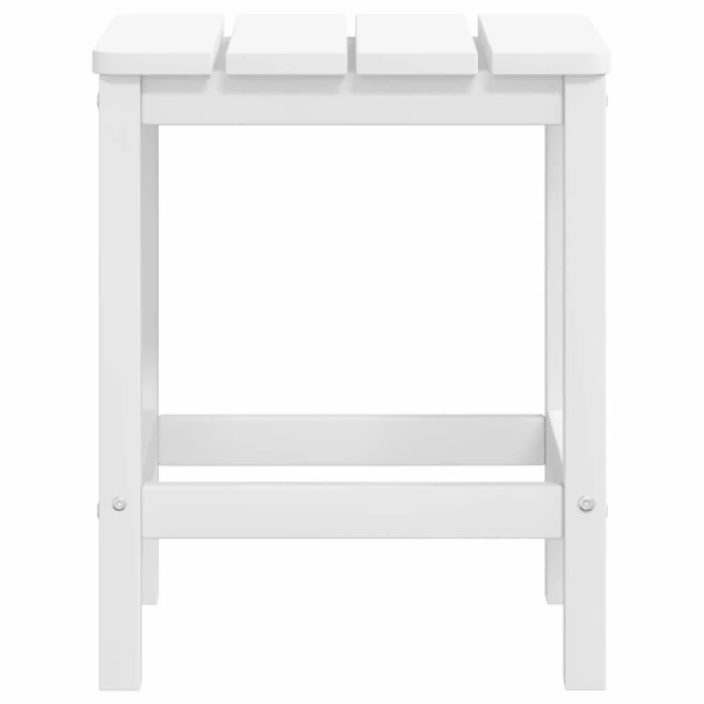 Tuinstoel Adirondack Met Voetenbank En Tafel Hdpe Wit Fauteuil + voetensteun + Tafel