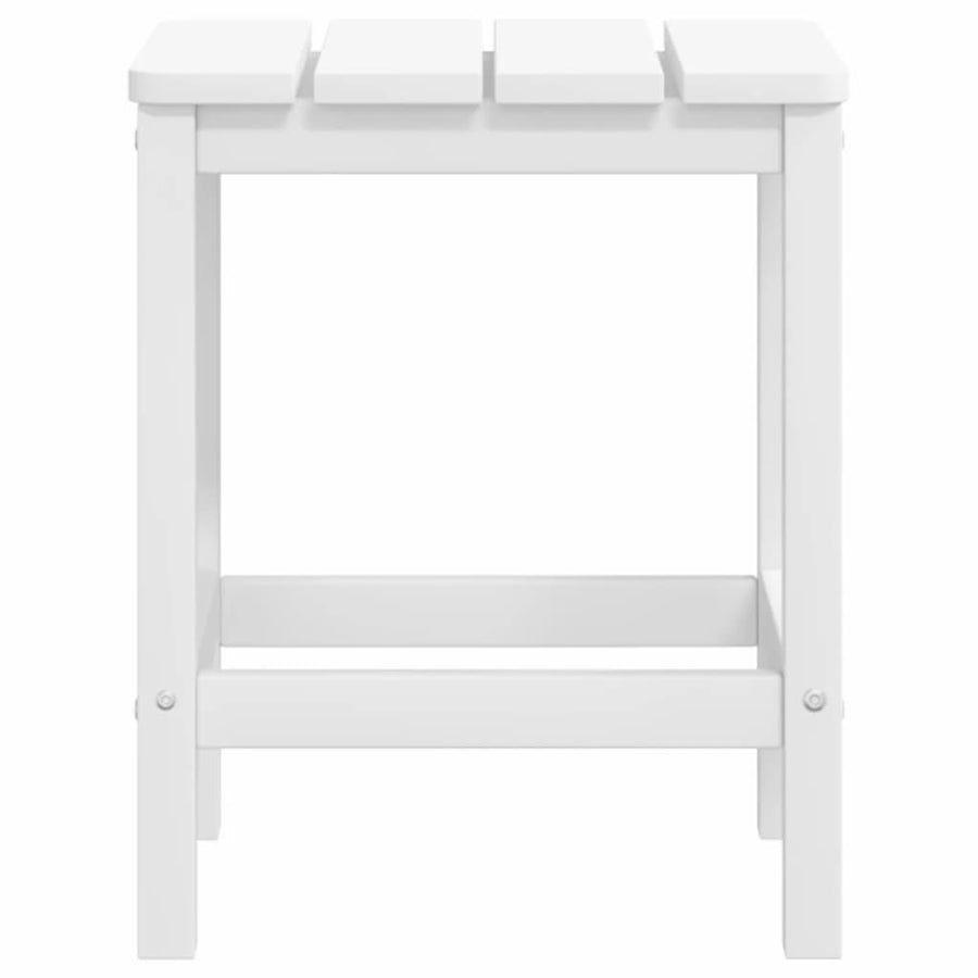 Tuinstoel Adirondack Met Voetenbank En Tafel Hdpe Wit Fauteuil + voetensteun + Tafel