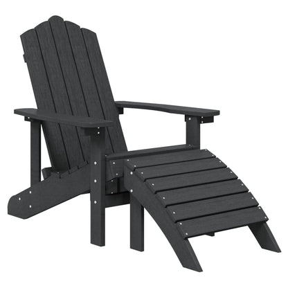 Tuinstoel Adirondack Met Voetenbank Tafel Hdpe Kleurig 1