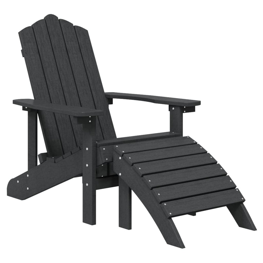Tuinstoel Adirondack Met Voetenbank Tafel Hdpe Kleurig 1