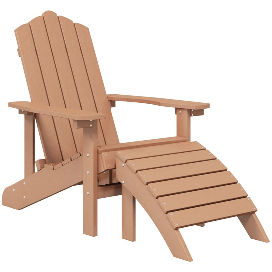 Tuinstoel Adirondack Met Voetenbank En Tafel Hdpe 1