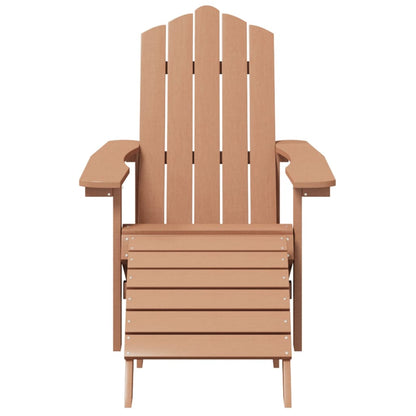 Tuinstoel Adirondack Met Voetenbank En Tafel Hdpe 1