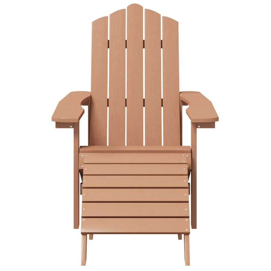 Tuinstoel Adirondack Met Voetenbank En Tafel Hdpe 1