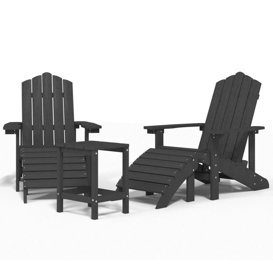Tuinstoelen Adirondack Met Voetenbank Tafel Hdpe Kleur 1