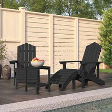 Tuinstoelen Adirondack Met Voetenbank Tafel Hdpe Kleur 1