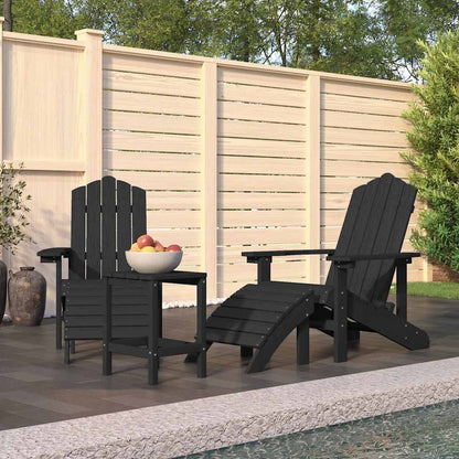 Tuinstoelen Adirondack Met Voetenbank Tafel Hdpe Kleur 1