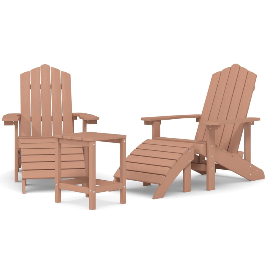 Tuinstoelen Adirondack Met Voetenbank En Tafel Hdpe 1