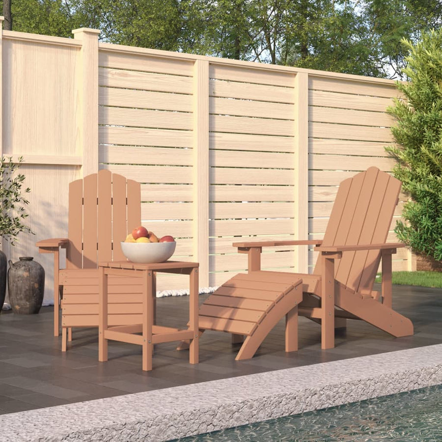 Tuinstoelen Adirondack Met Voetenbank En Tafel Hdpe 1