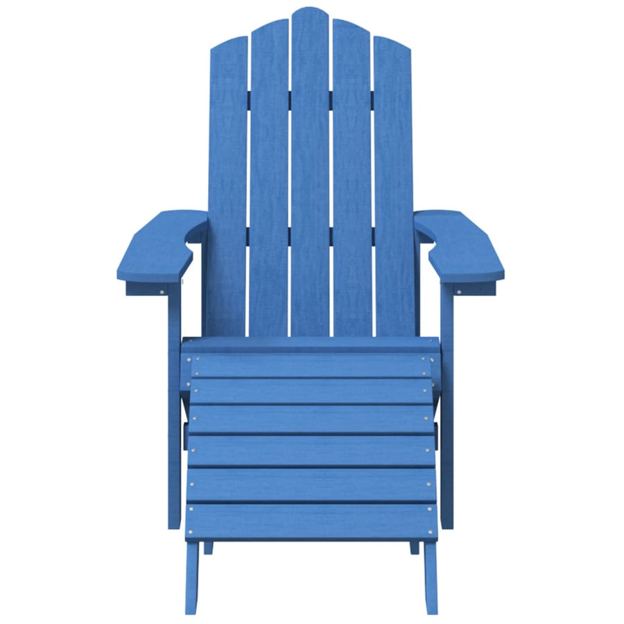 Tuinstoelen Adirondack Met Voetenbank En Tafel Hdpe Aquablauw 1
