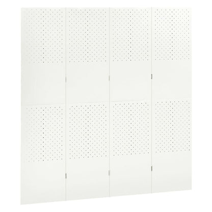 Kamerschermen 2 St Met 4 Panelen Staal 2