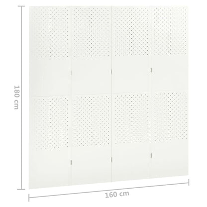 Kamerschermen 2 St Met 4 Panelen Staal 2