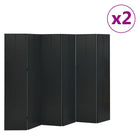 Kamerschermen 2 stuks 240x180 cm staal zwart