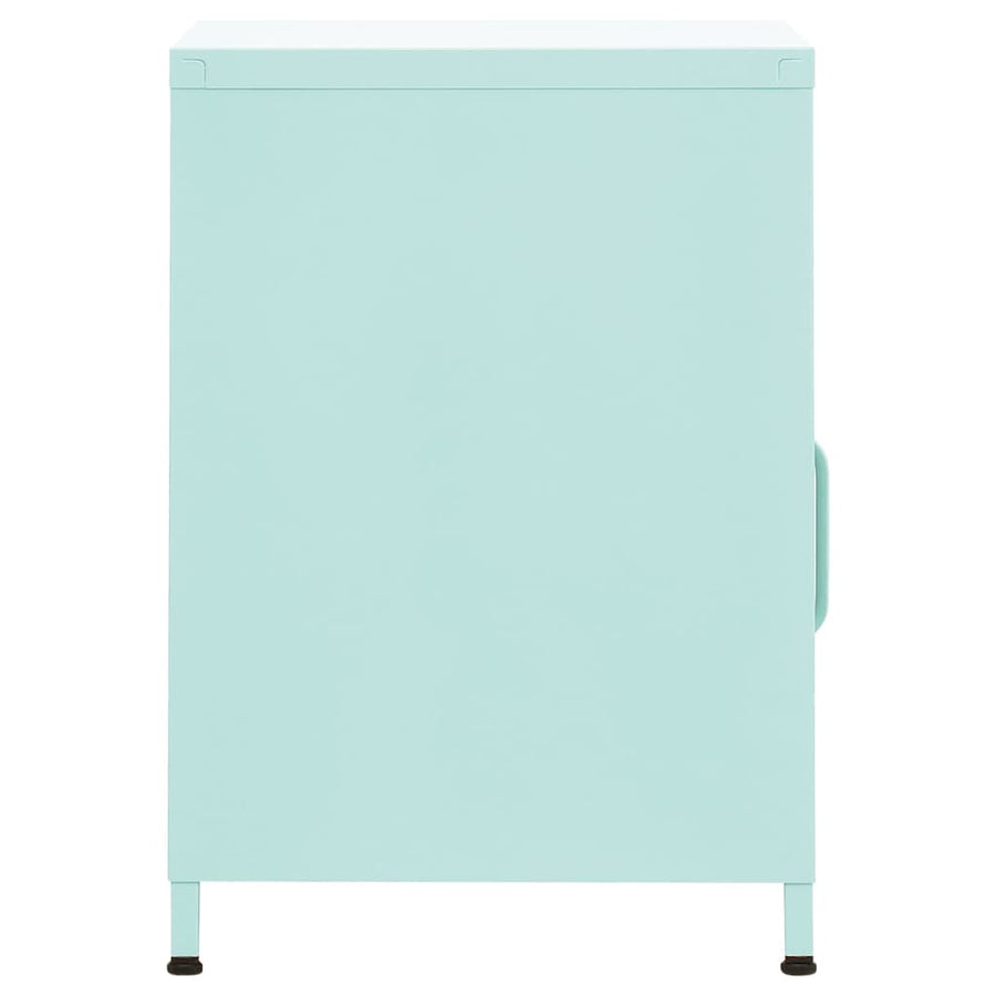 Nachtkastjes 35X35X51 Cm Staal Mintkleurig 2 Mintgroen