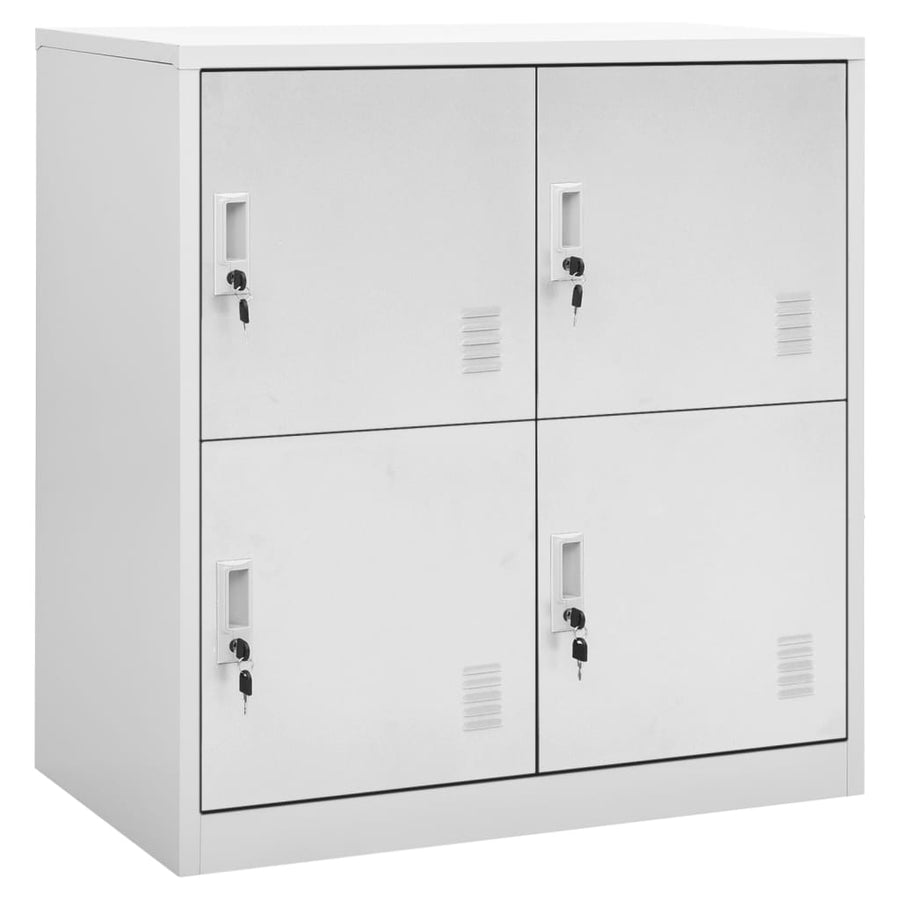 Lockerkasten 90X4X92, Cm Staal Lichtgrijs 1 5 Met 4 lockers