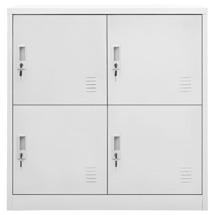 Lockerkasten 90X4X92, Cm Staal Lichtgrijs 1 5 Met 4 lockers