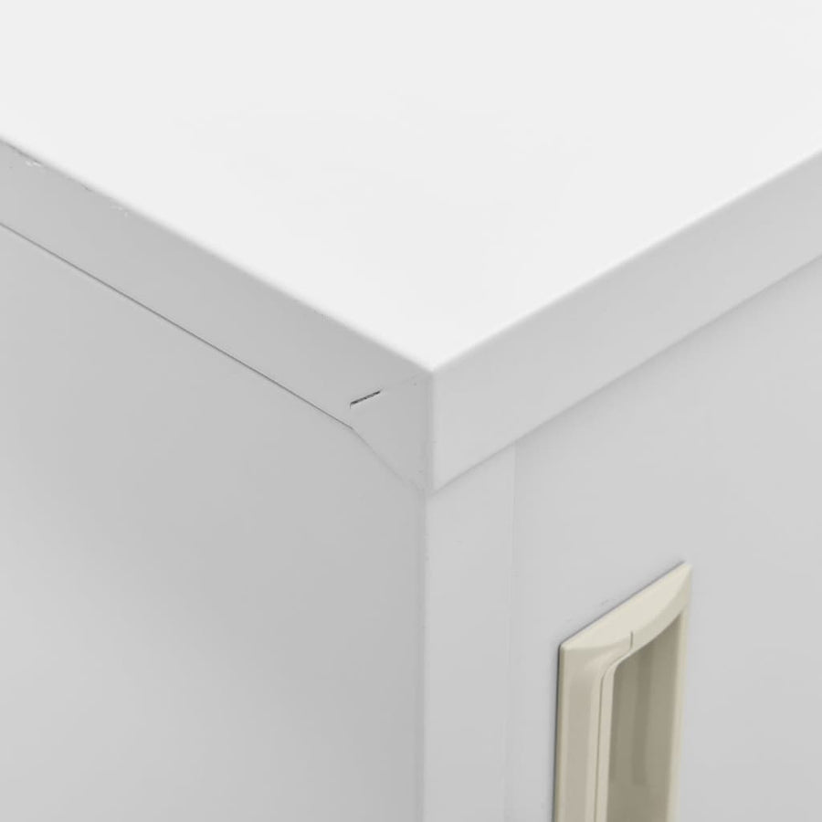 Lockerkasten 90X45X9,5 Cm Staal Lichtgrijs 1 2 Met 9 lockers