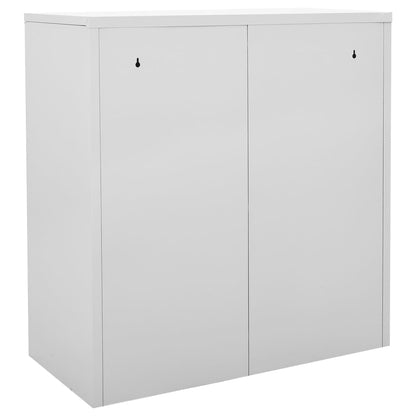 Lockerkasten 90X45X9,5 Cm Staal Lichtgrijs En Blauw 1 2 Met 9 lockers