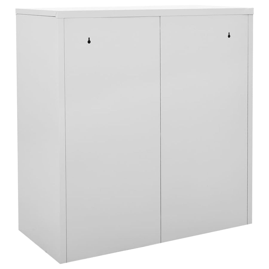 Lockerkasten 90X45X9,5 Cm Staal Lichtgrijs En Blauw 1 2 Met 9 lockers
