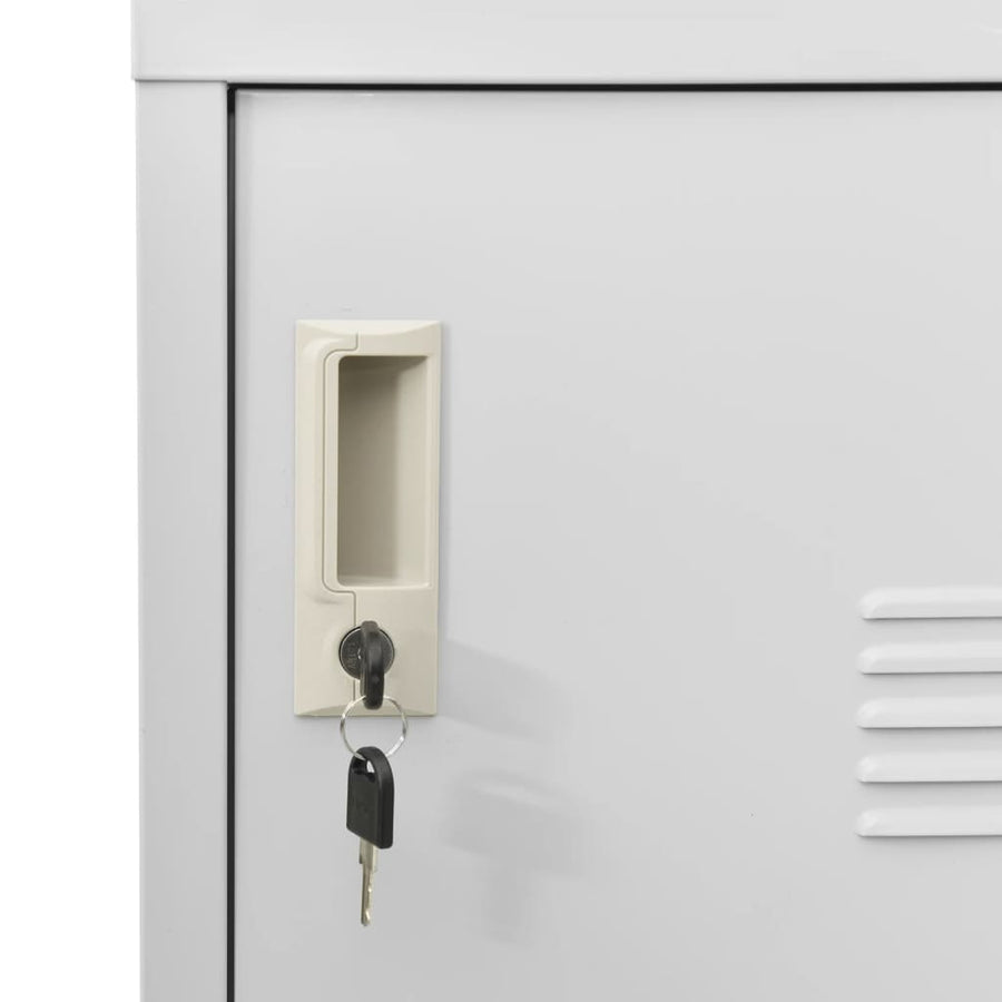 Lockerkasten 90X4X92, Cm Staal Lichtgrijs 1 5 Met 9 lockers