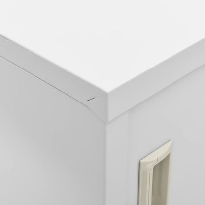 Lockerkasten 90X4X92, Cm Staal Lichtgrijs 1 5 Met 9 lockers