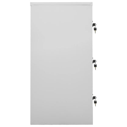 Lockerkasten 90X4X92, Cm Staal Lichtgrijs En Blauw 1 5 Met 9 lockers