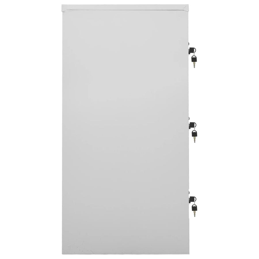 Lockerkasten 90X4X92, Cm Staal Lichtgrijs En Blauw 1 5 Met 9 lockers