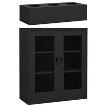 Kantoorkast Met Plantenbak Staal Kleurig 90 x 40 x 128 cm