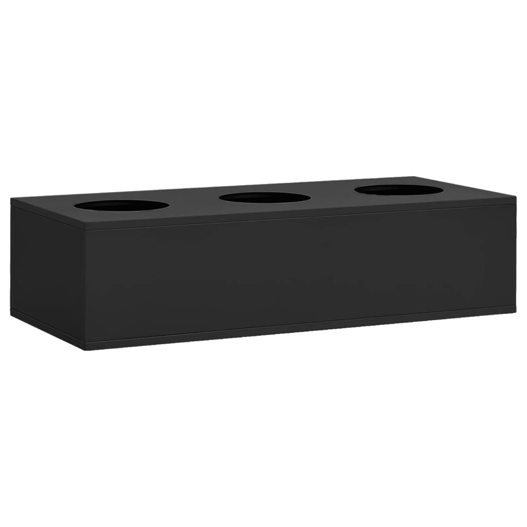 Kantoorkast Met Plantenbak Staal Kleurig 90 x 40 x 128 cm