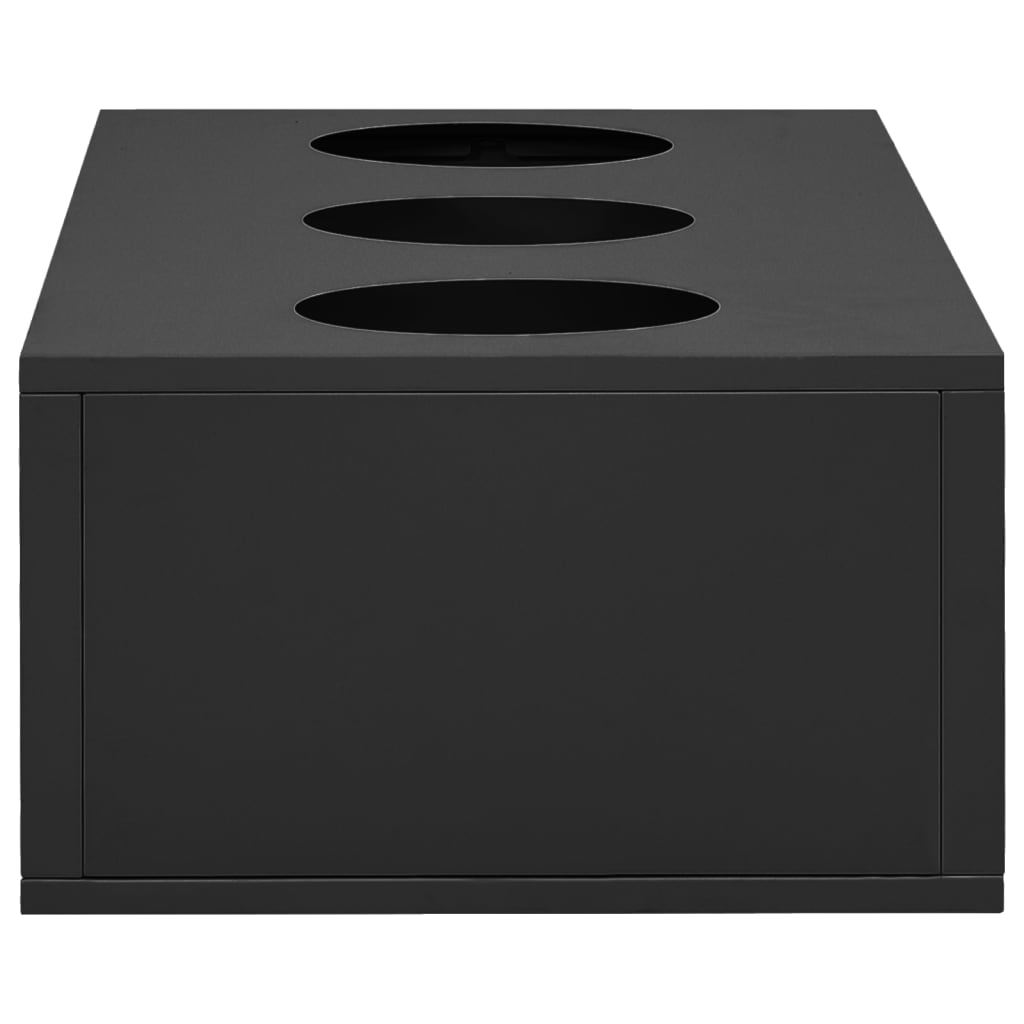 Kantoorkast Met Plantenbak Staal Kleurig 90 x 40 x 128 cm