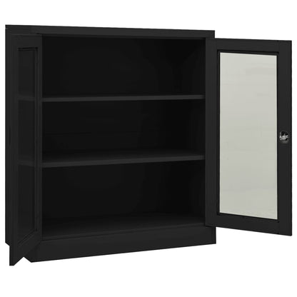 Kantoorkast Met Plantenbak Staal Kleurig 90 x 40 x 128 cm