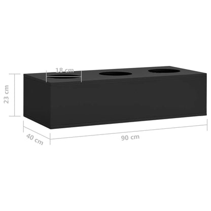 Kantoorkast Met Plantenbak Staal Kleurig 90 x 40 x 128 cm