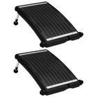 Solar pool heating panel 2 pcs curved 72.5x46 cm