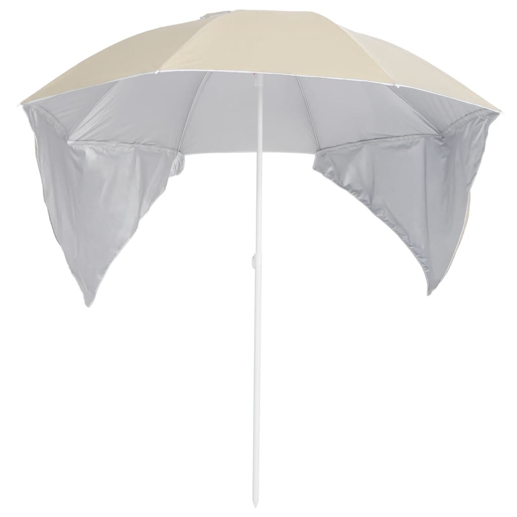Strandparasol Met Zijwanden 215 Cm Kleurig Zand