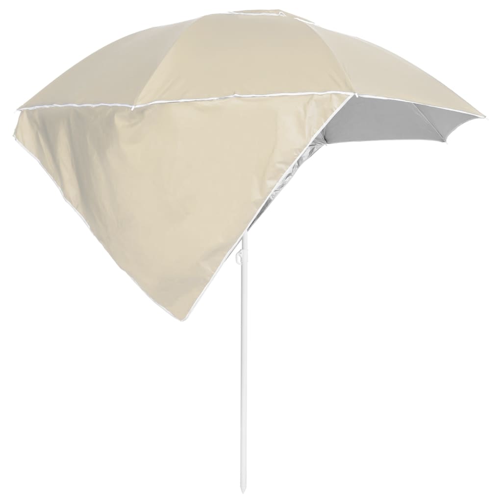 Strandparasol Met Zijwanden 215 Cm Kleurig Zand