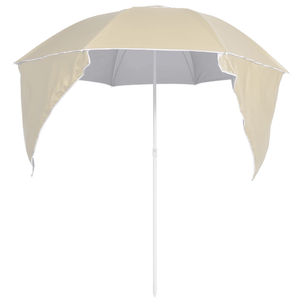 Strandparasol Met Zijwanden 215 Cm Kleurig Zand