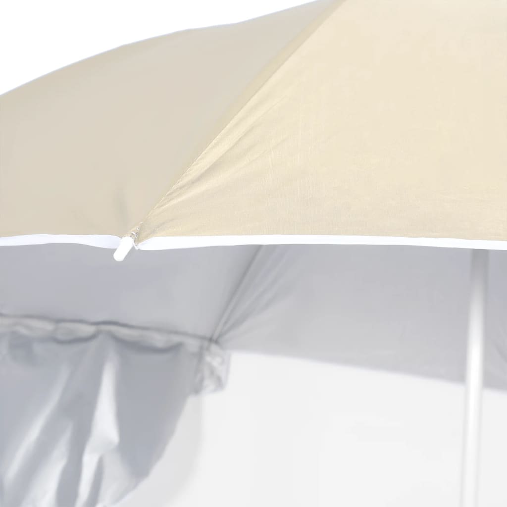 Strandparasol Met Zijwanden 215 Cm Kleurig Zand