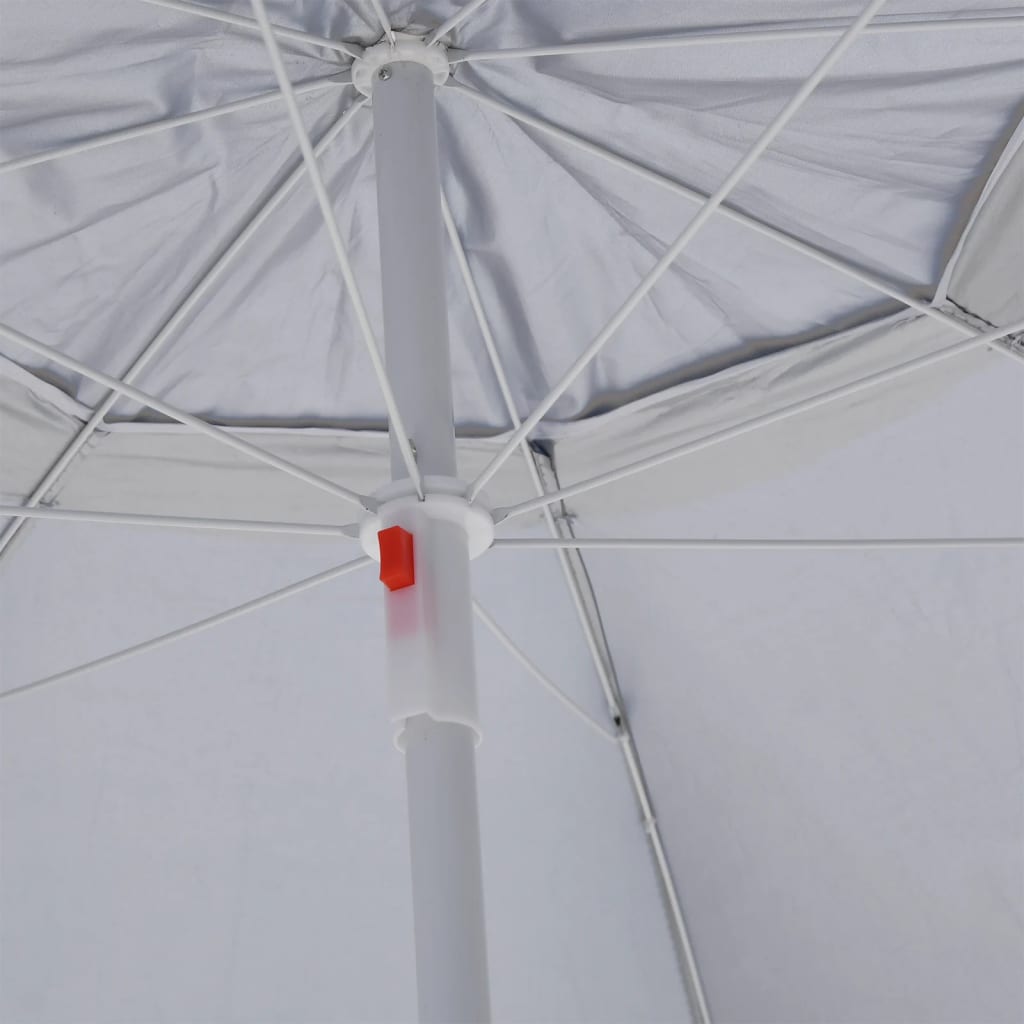Strandparasol Met Zijwanden 215 Cm Kleurig Zand