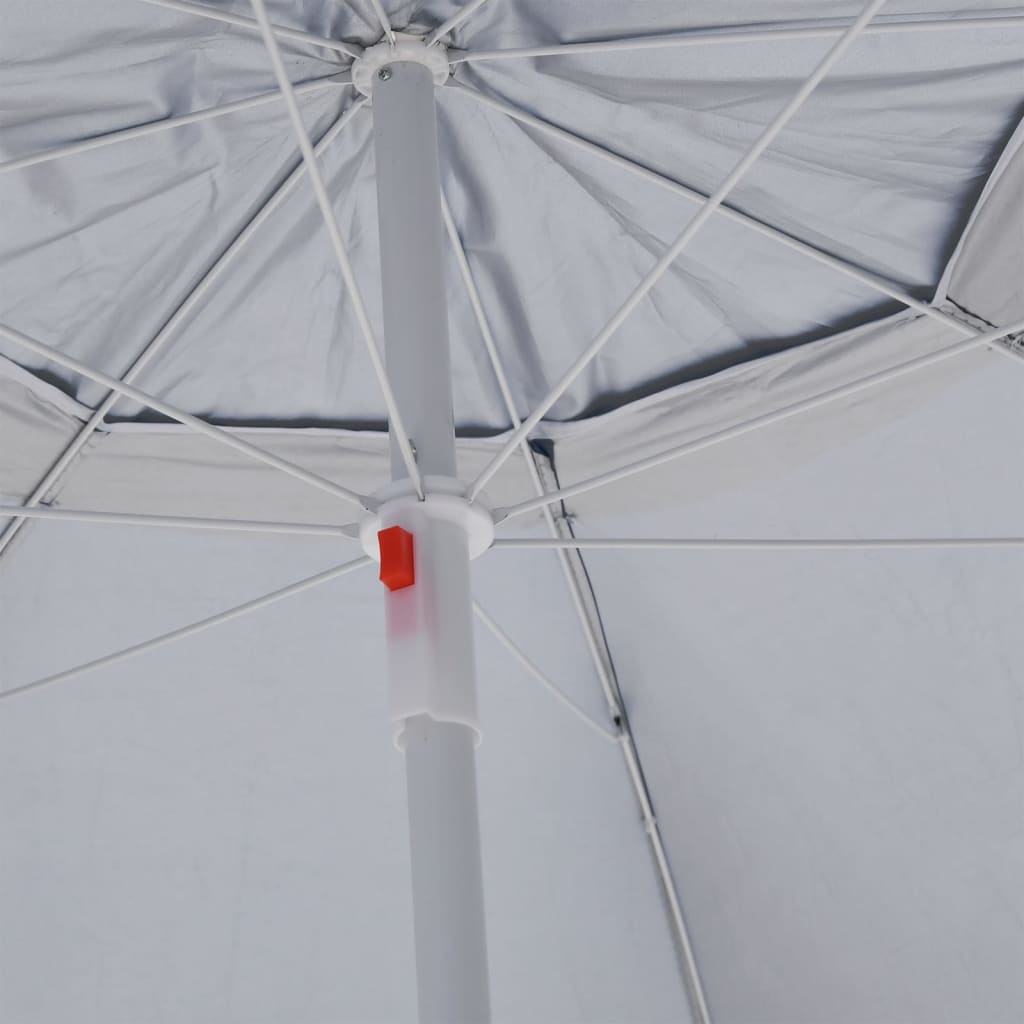 Strandparasol Met Zijwanden 215 Cm Kleurig Antraciet