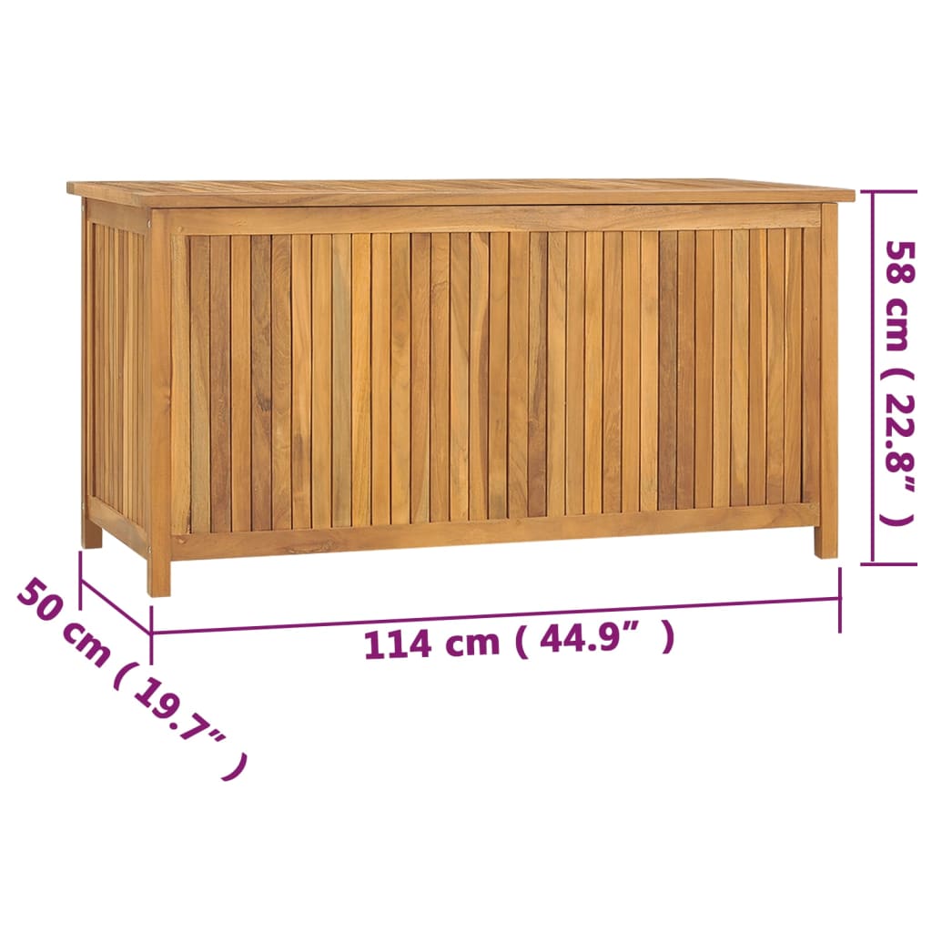 Tuinbox Massief Teakhout 114 x 50 x 58 cm