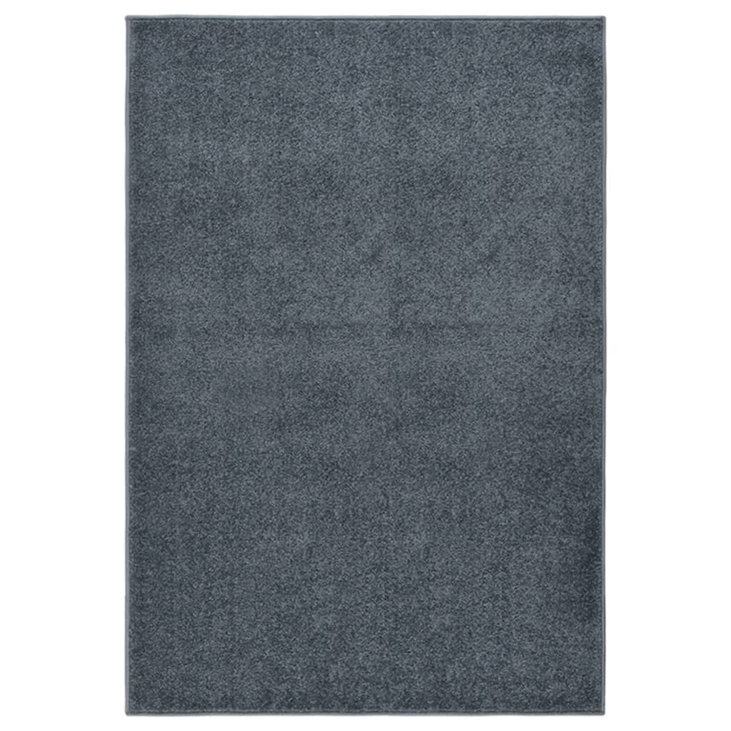 Vloerkleed Kortpolig Kleurig 160 x 230 cm Antraciet