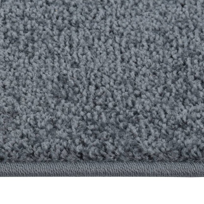 Vloerkleed Kortpolig Kleurig 160 x 230 cm Antraciet