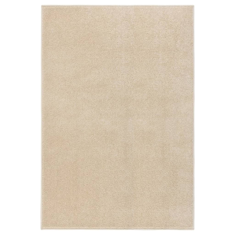 Vloerkleed Kortpolig 160 x 230 cm Beige