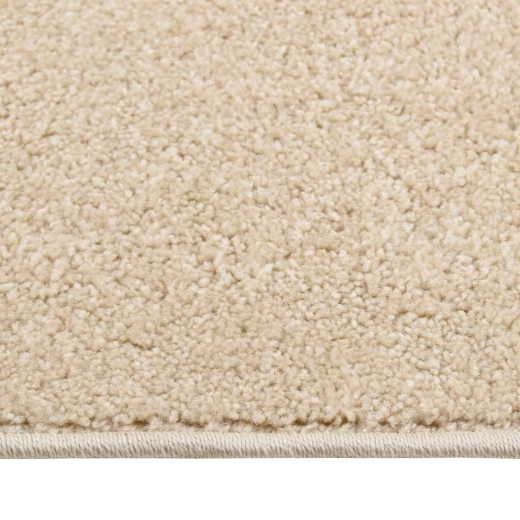 Vloerkleed Kortpolig 160 x 230 cm Beige